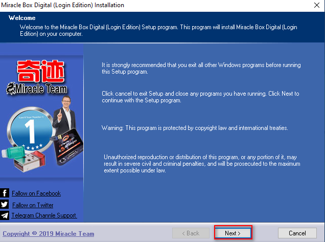 Miracle Box setup install